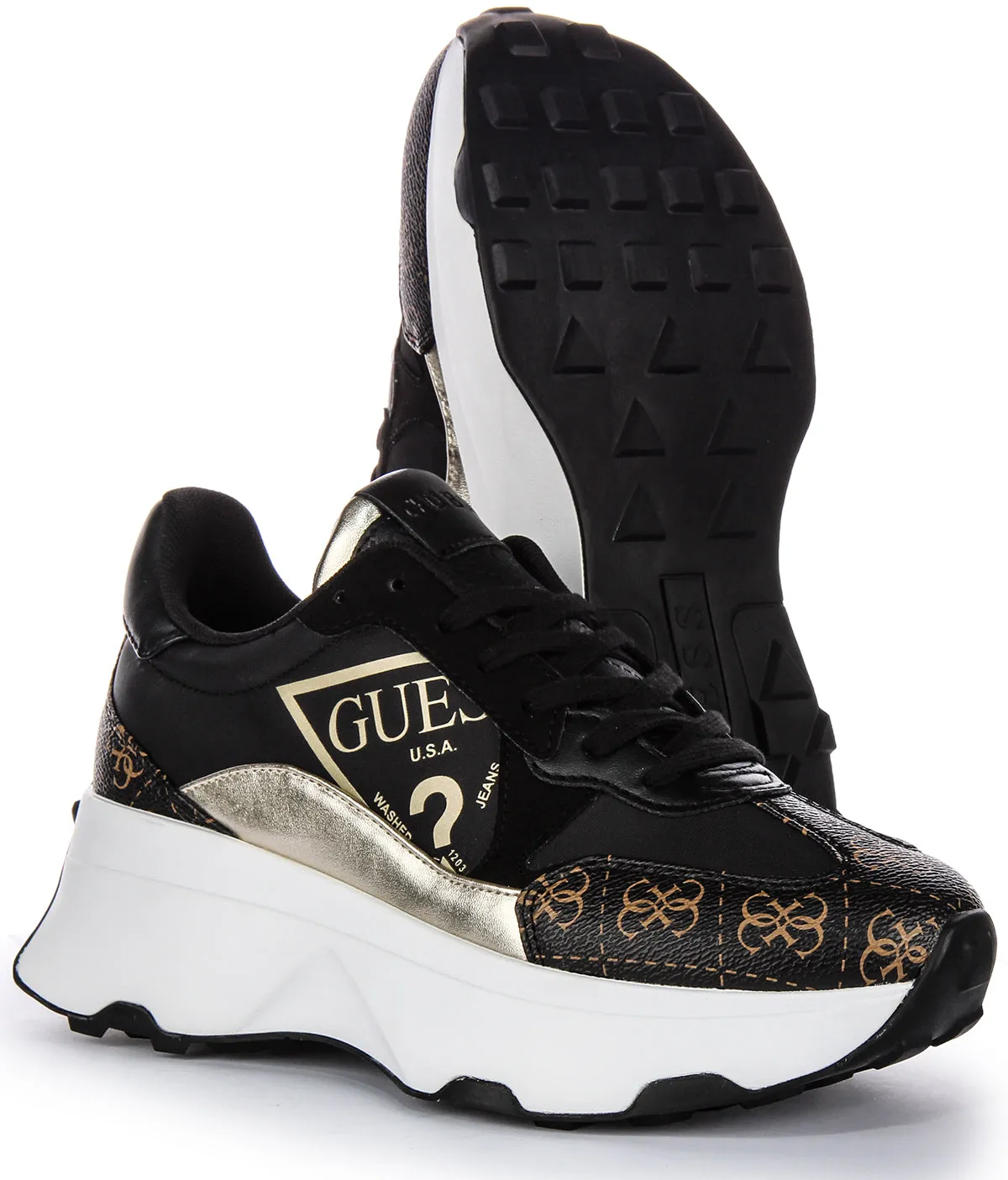 Guess Caleb In Black Brown For Women