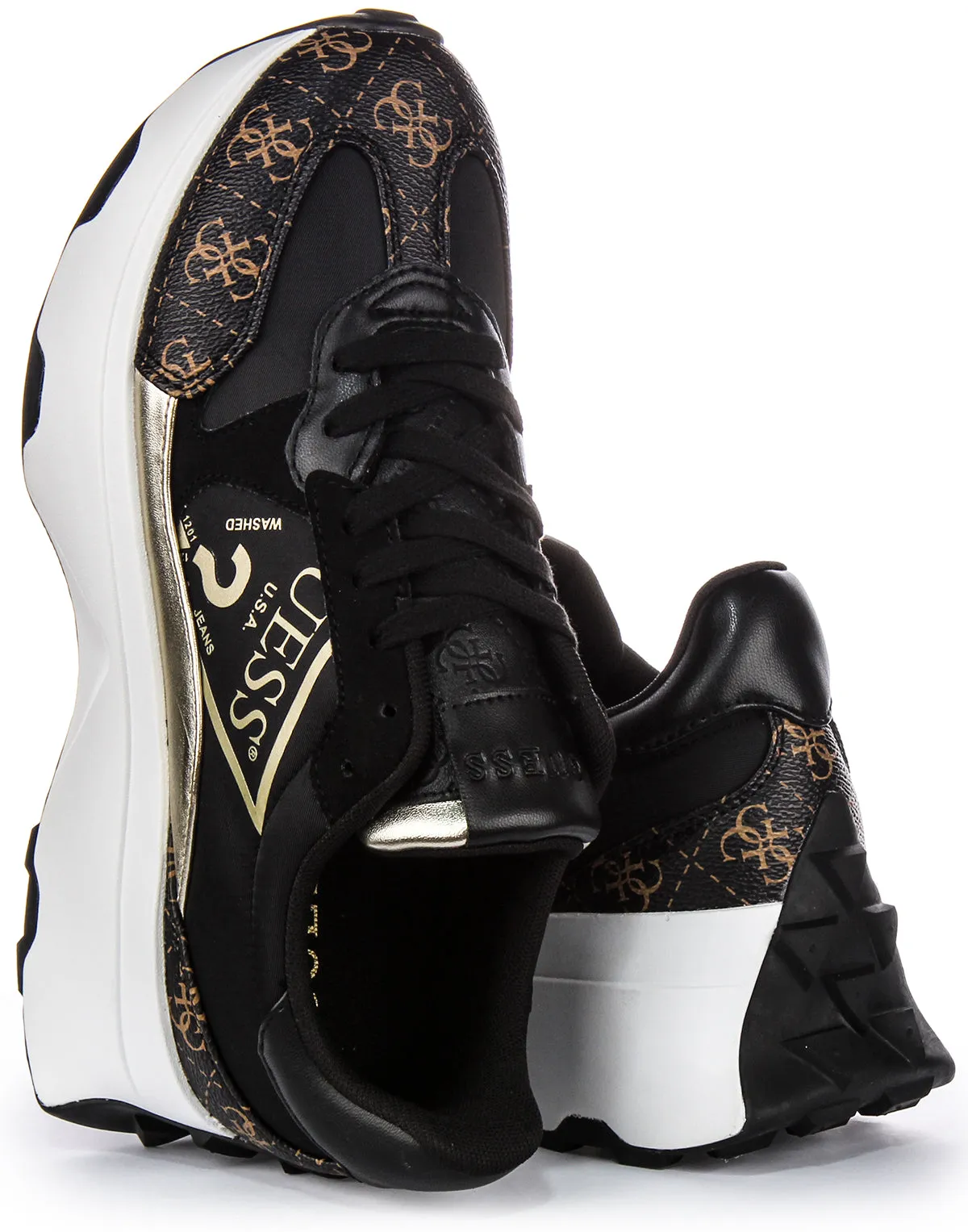 Guess Caleb In Black Brown For Women