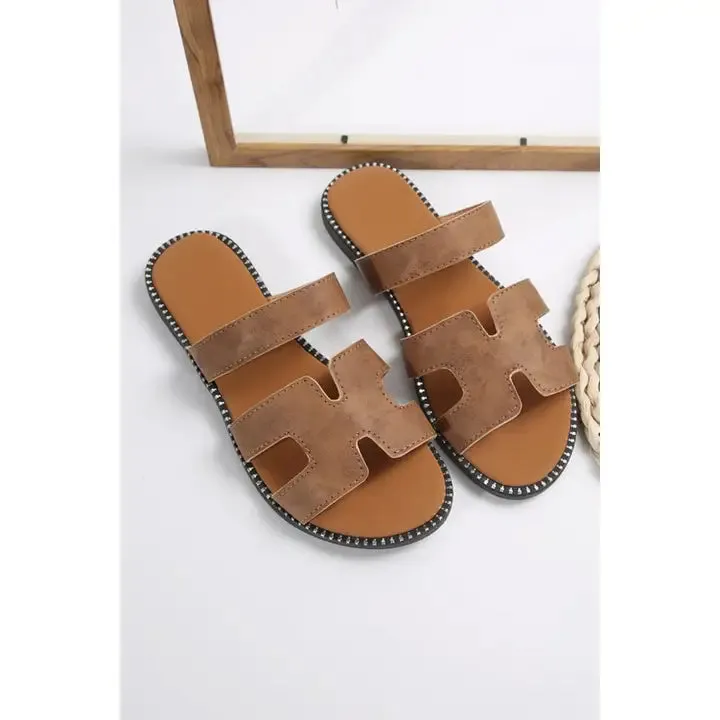H-Shape Leather Sandal