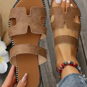 H-Shape Leather Sandal