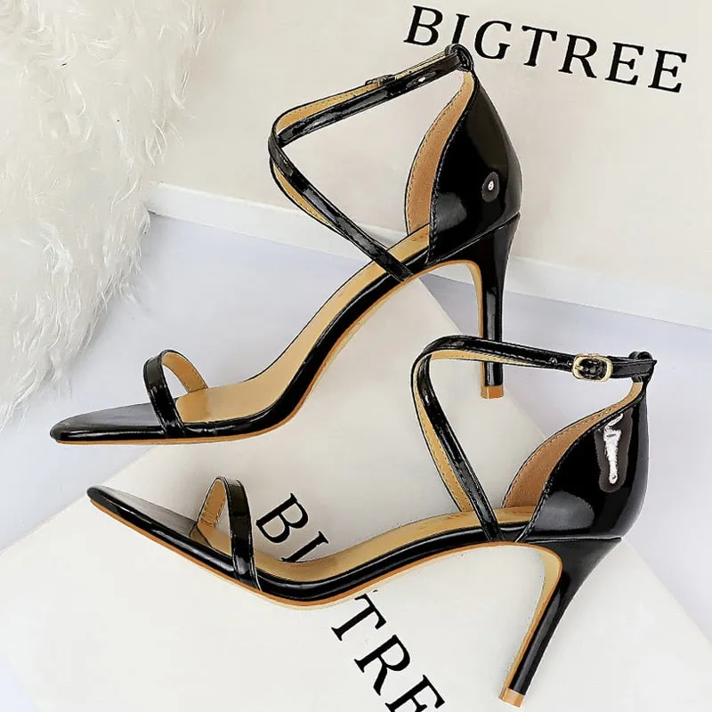 High Heels Women Pumps Sparkle Sequins Stiletto Heels 10 Cm Party Shoes