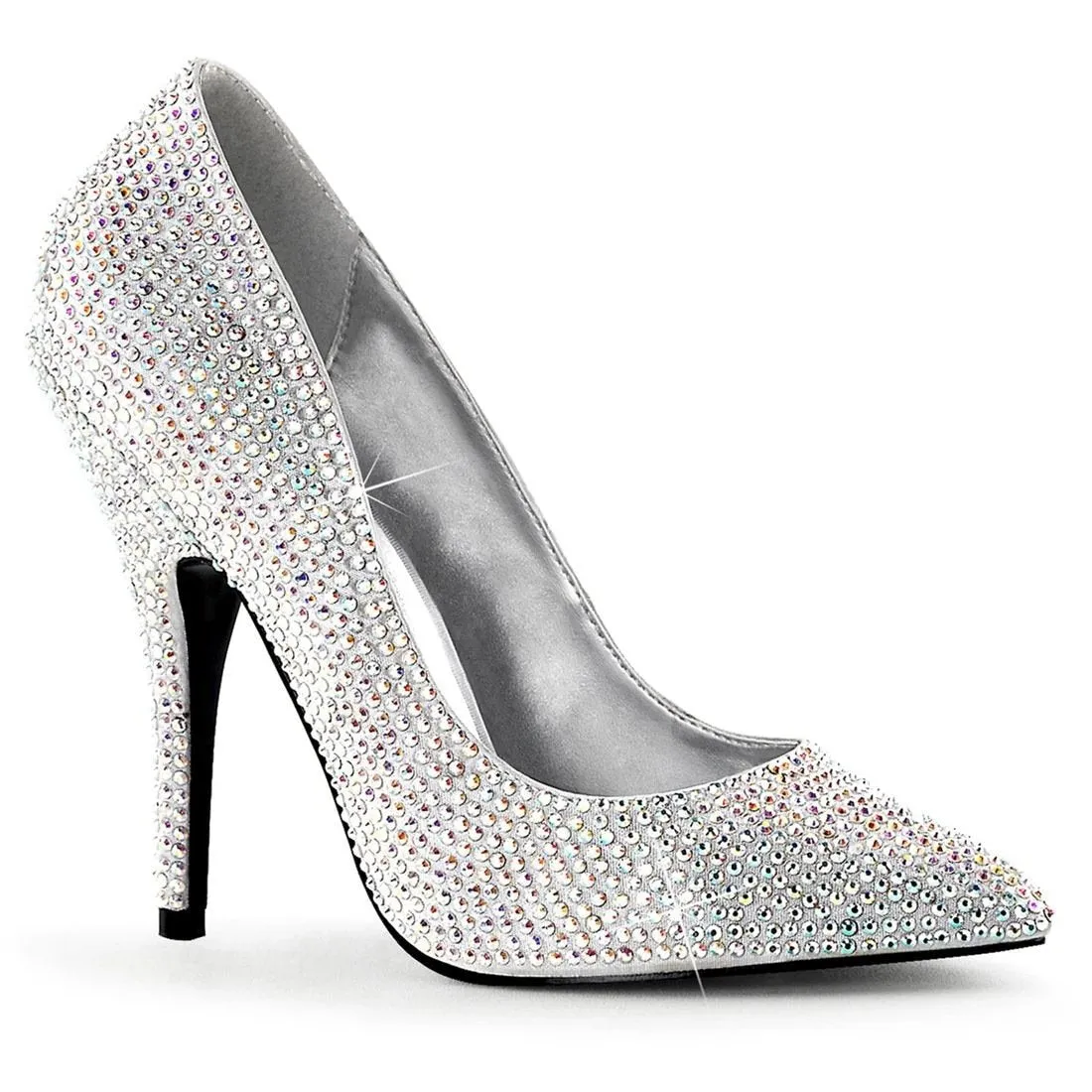 Hot Pink Heels Toe Shallow Mouth High Heels Women's Stiletto Heel Wedding Pumps