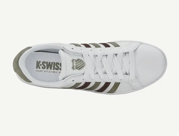 K-Swiss Court Tie Break Trainer - White/Deep Lichen/Java