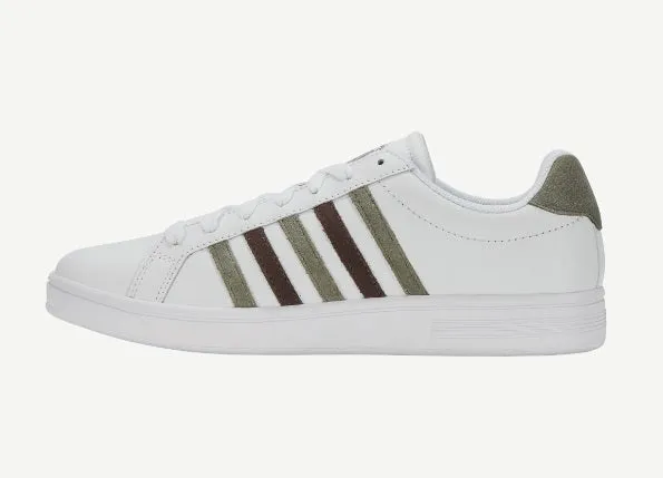 K-Swiss Court Tie Break Trainer - White/Deep Lichen/Java