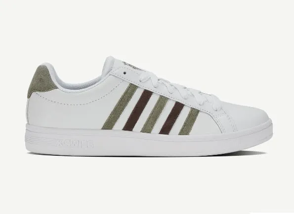 K-Swiss Court Tie Break Trainer - White/Deep Lichen/Java