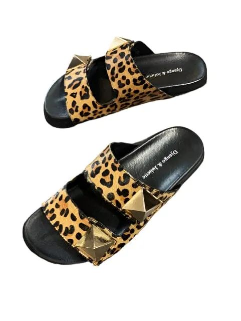 LEOPARD PRINT SLIP ON SANDAL