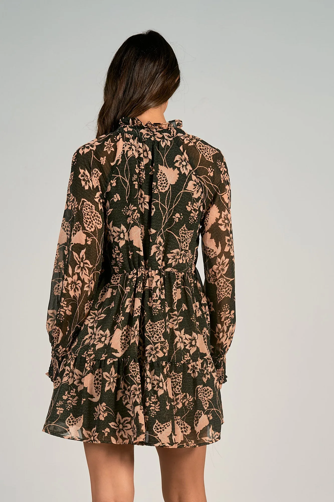 Long Sleeve Tiered Dress