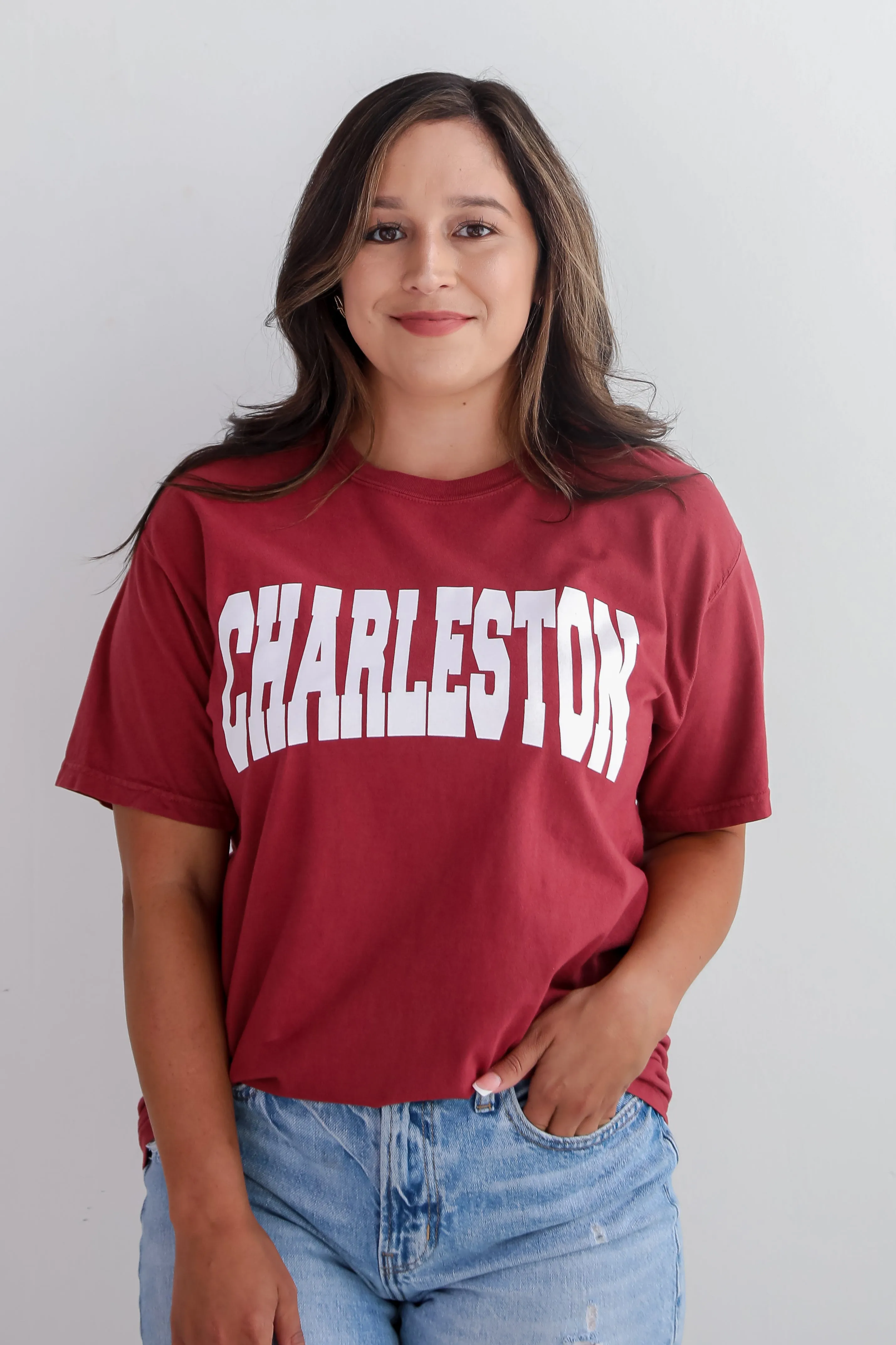 Maroon Charleston Tee