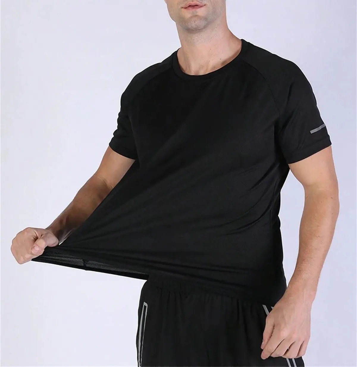 Men's 5-Pack Quick-Dry T-Shirt, Loose Fit Gym Running Outdoor Sportswear