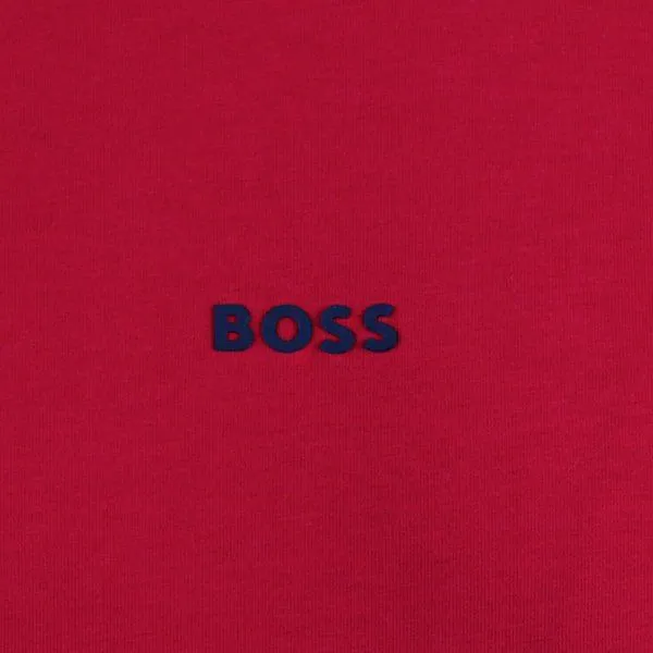 Mens BOSS Bright Pink Tee Curved S/s T Shirt