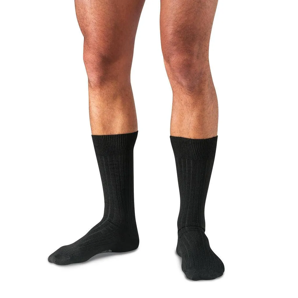 Merino Wool Mid-Calf Dress Socks - 6 Pair Gift Box