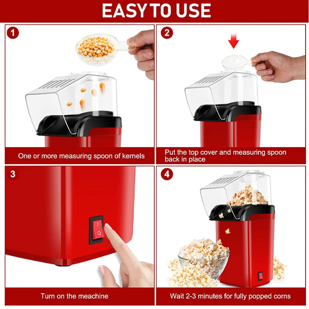 Mini Popcorn Machine 1200W
