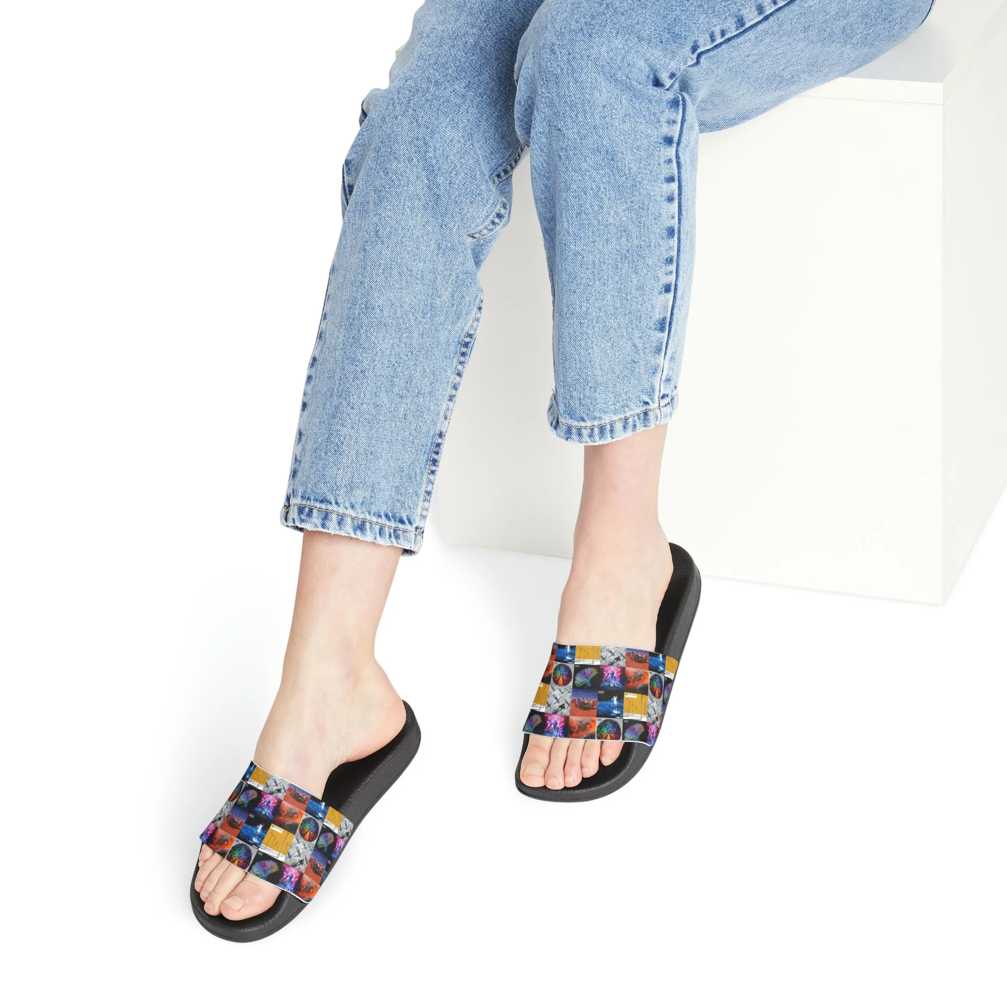 Muse Album Cover Collage Women's Slide Sandals