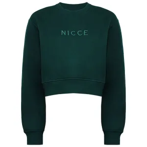 Nicce Era Womens Green Cropped Sweater