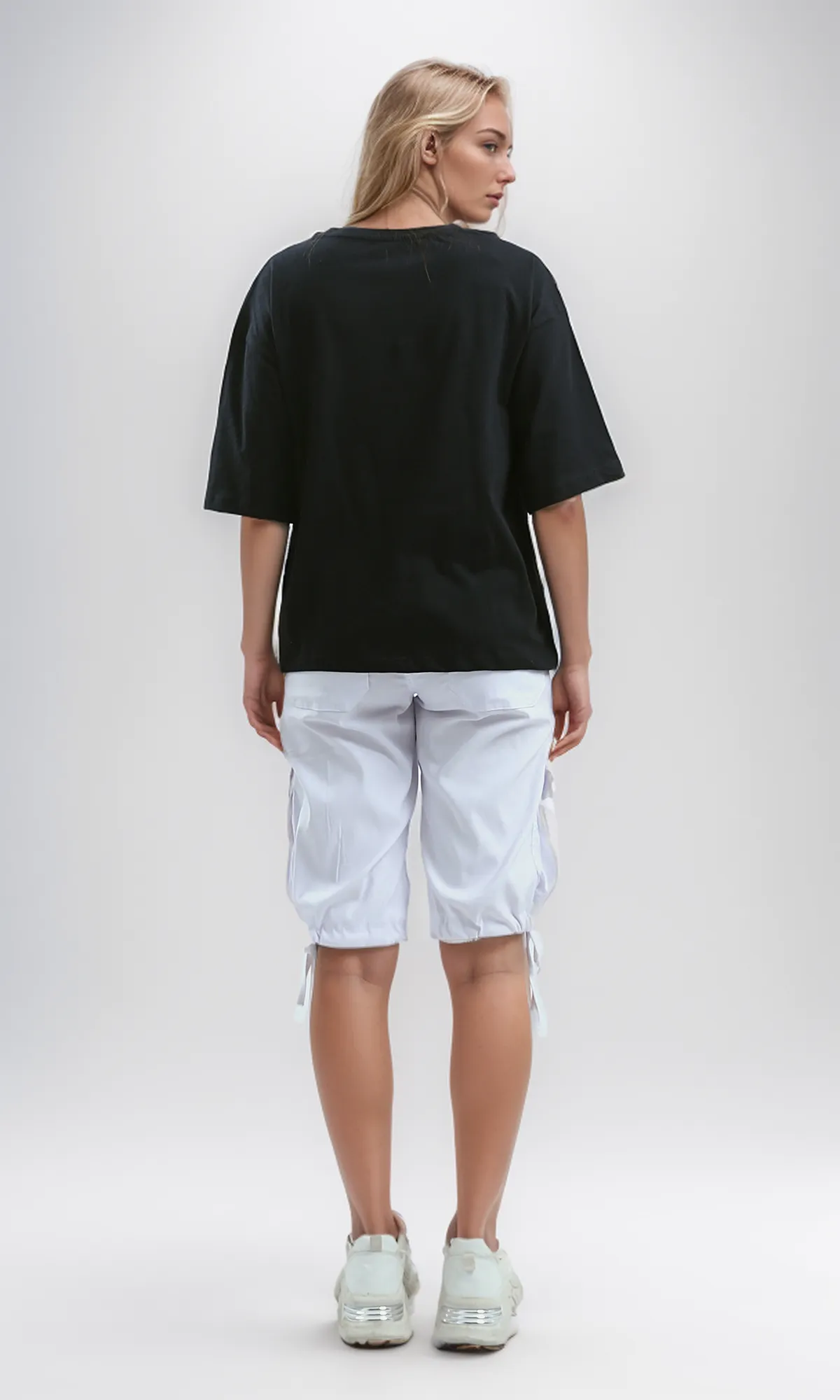 O192302 Black Printed Tee With Front "Los Angeles" Print