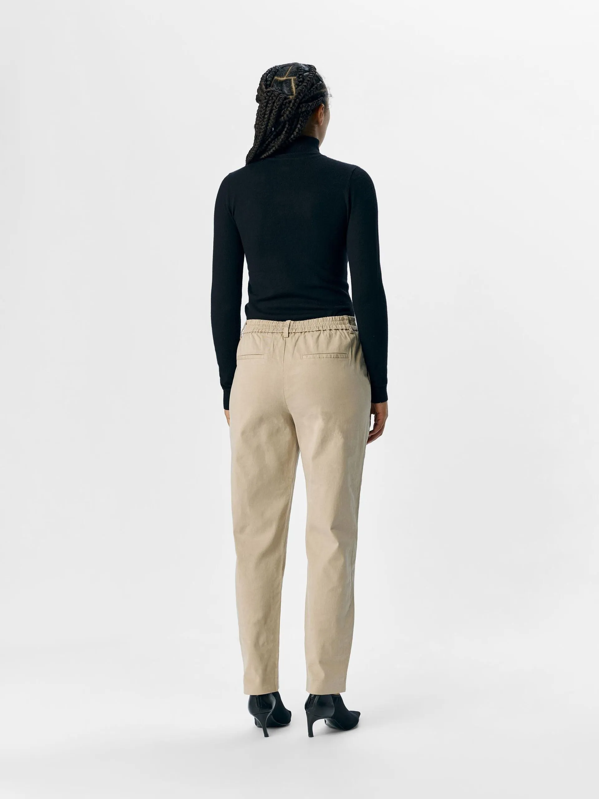Object Mia slim fit chinos Humus