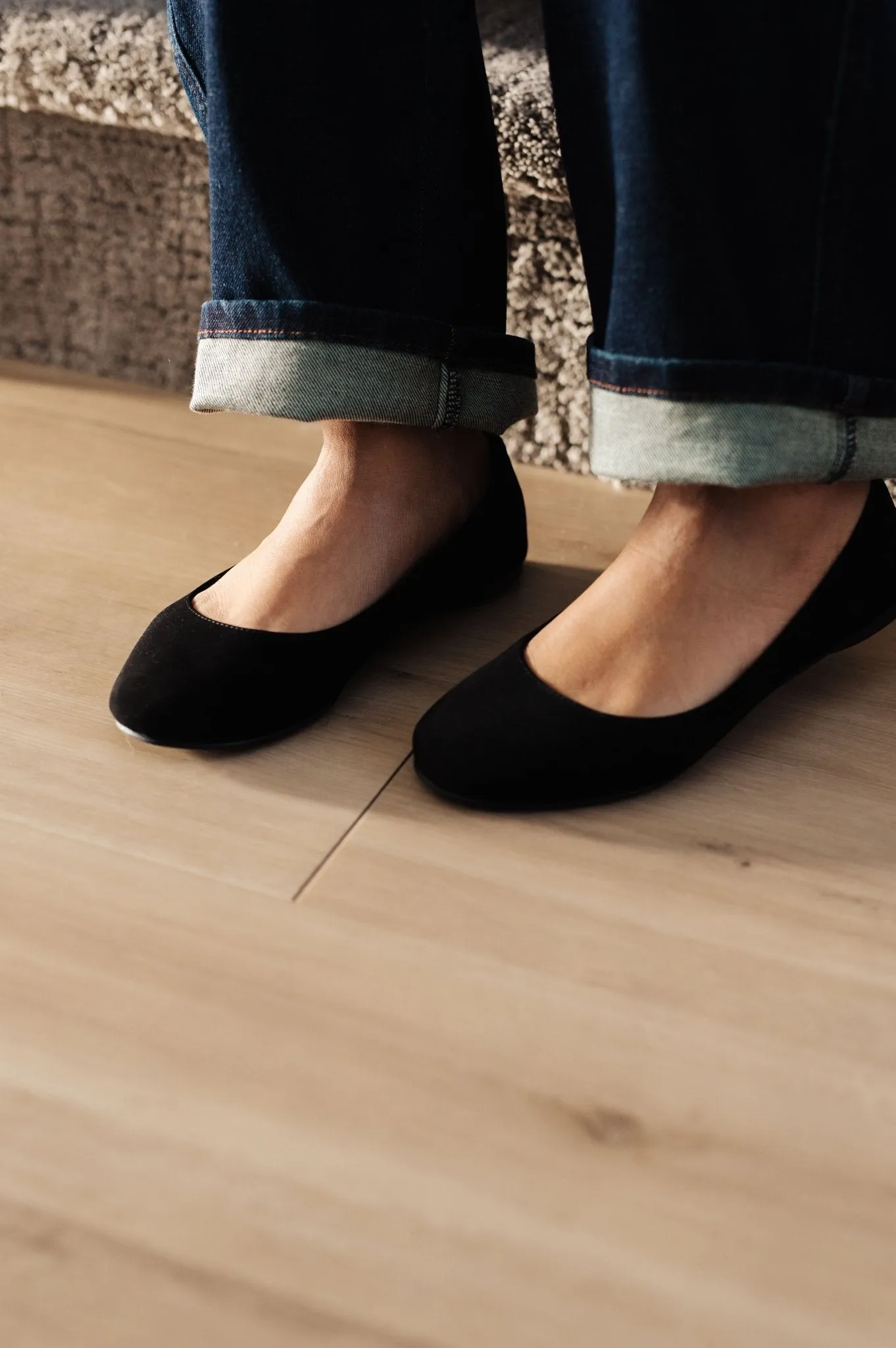 On Your Toes Ballet Flats in Black (Online Exclusive)