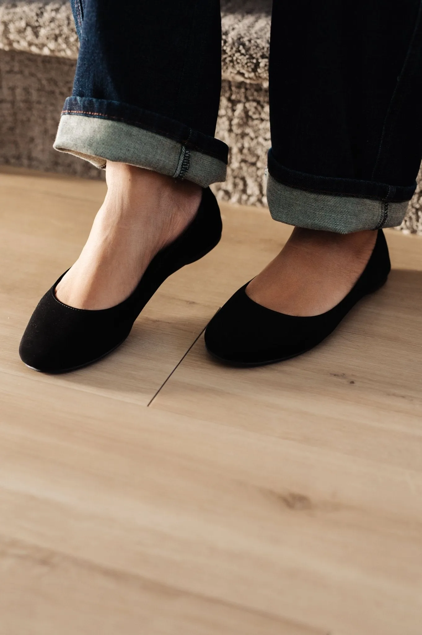 On Your Toes Ballet Flats in Black (Online Exclusive)