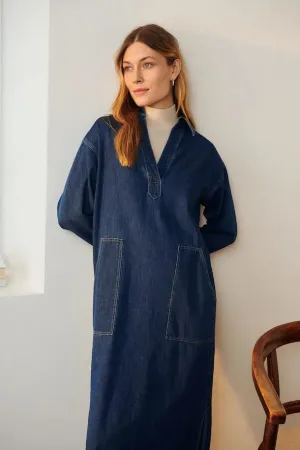 Part Two Lolla relaxed dress Medium Blue Denim