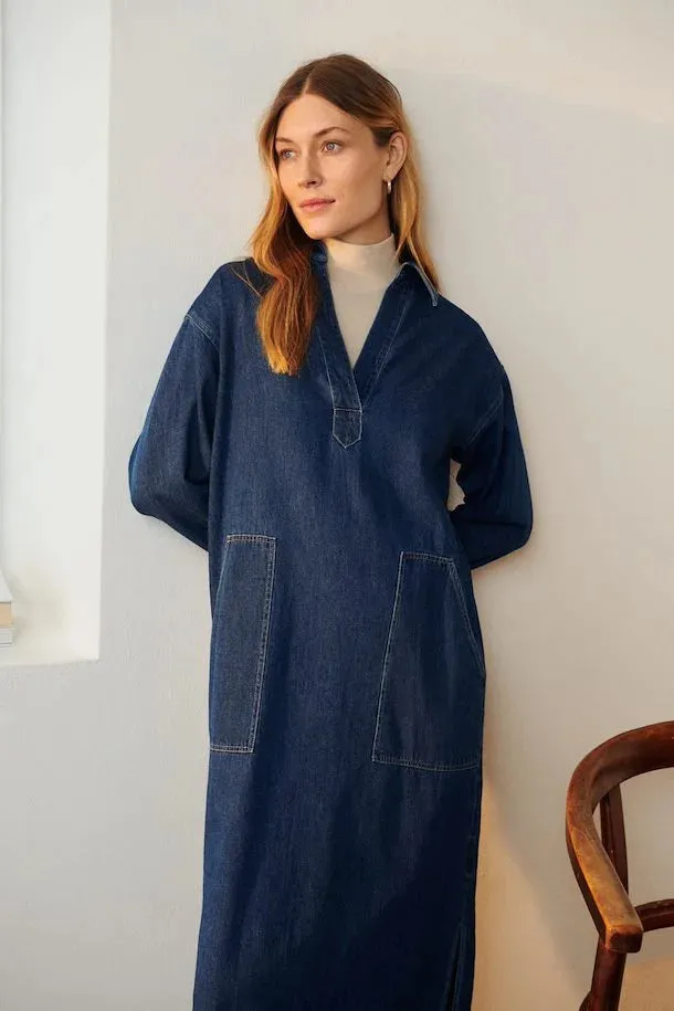 Part Two Lolla relaxed dress Medium Blue Denim