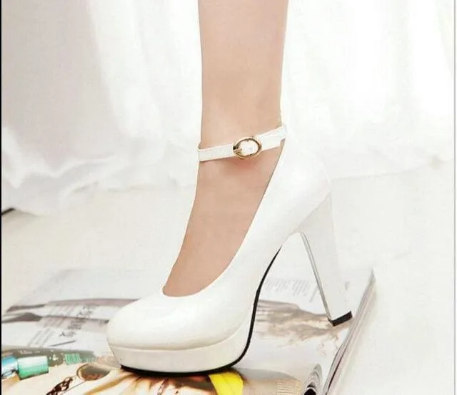 Patent Leather Round Toe Party/Wedding Sexy Ladies High Heels