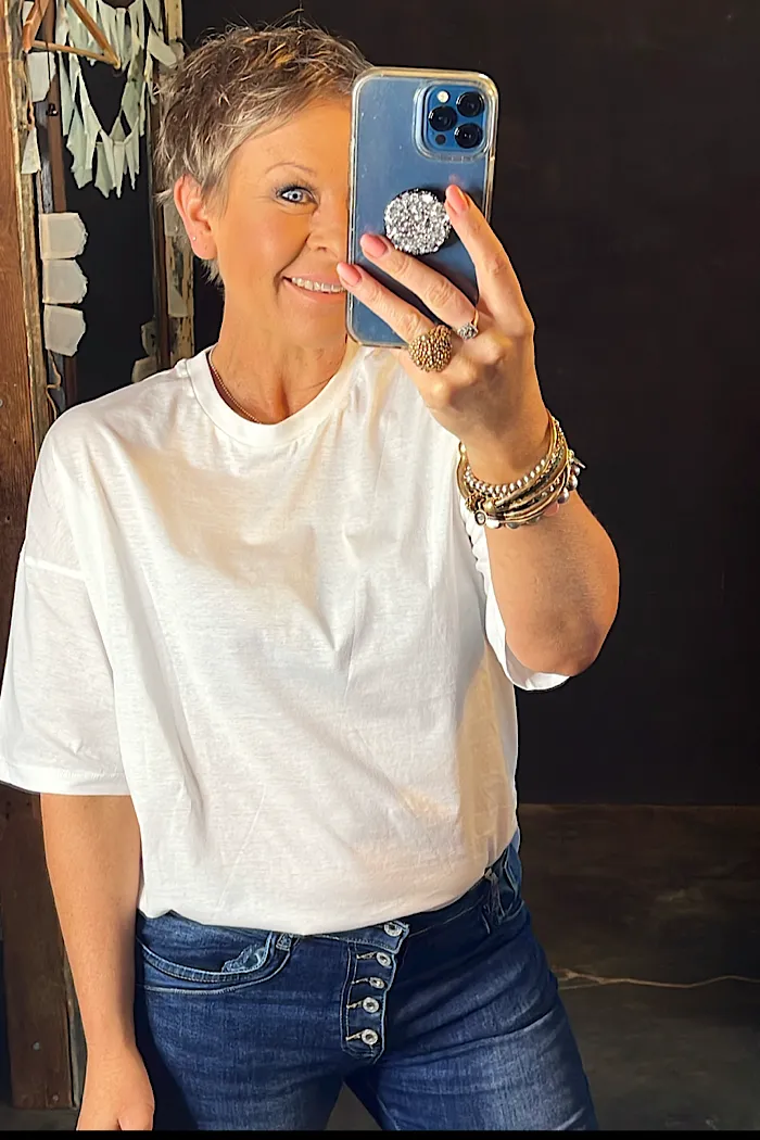PEONY T-SHIRT - WHITE