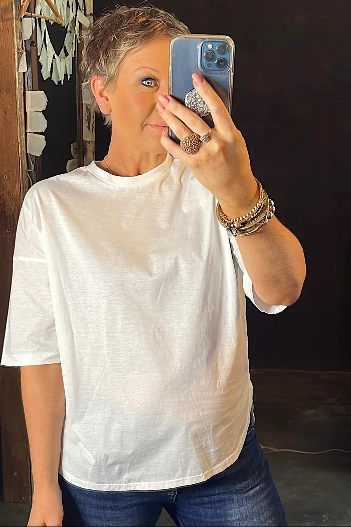 PEONY T-SHIRT - WHITE