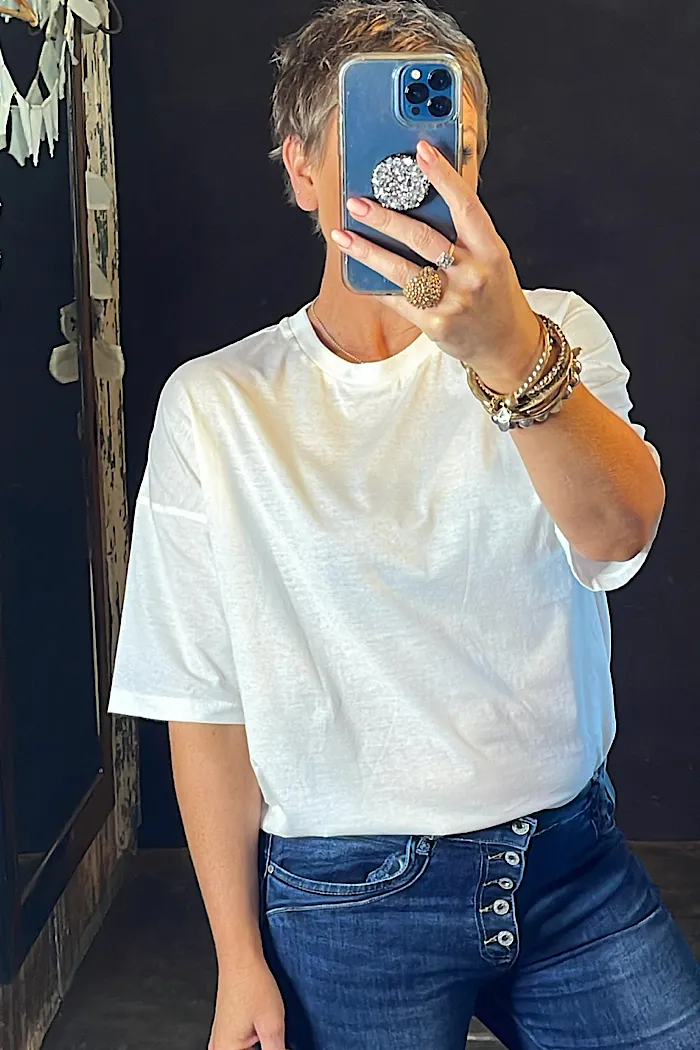 PEONY T-SHIRT - WHITE