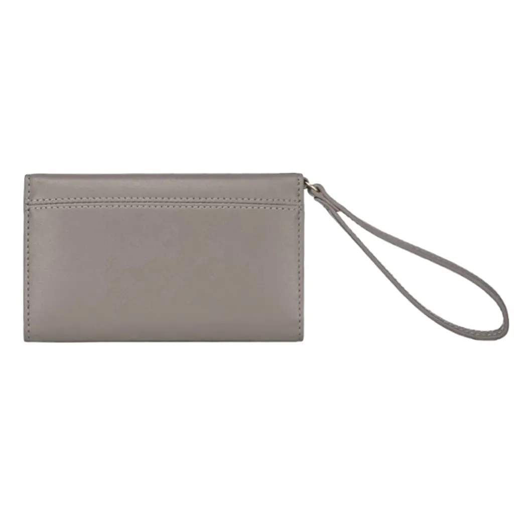 Platinum Clutch Wallet card slots wrislet Case for Apple iPhone 7 4.7- Gray