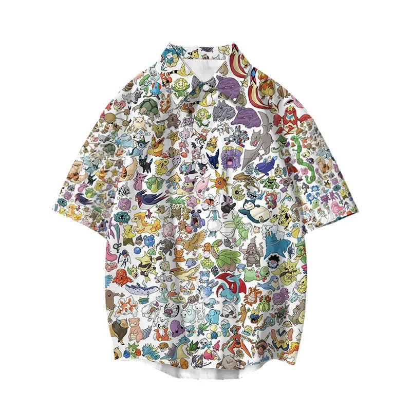 Pokemon Button Up Shirt