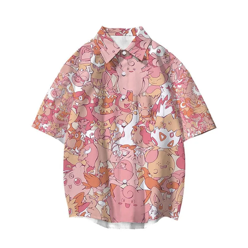 Pokemon Button Up Shirt