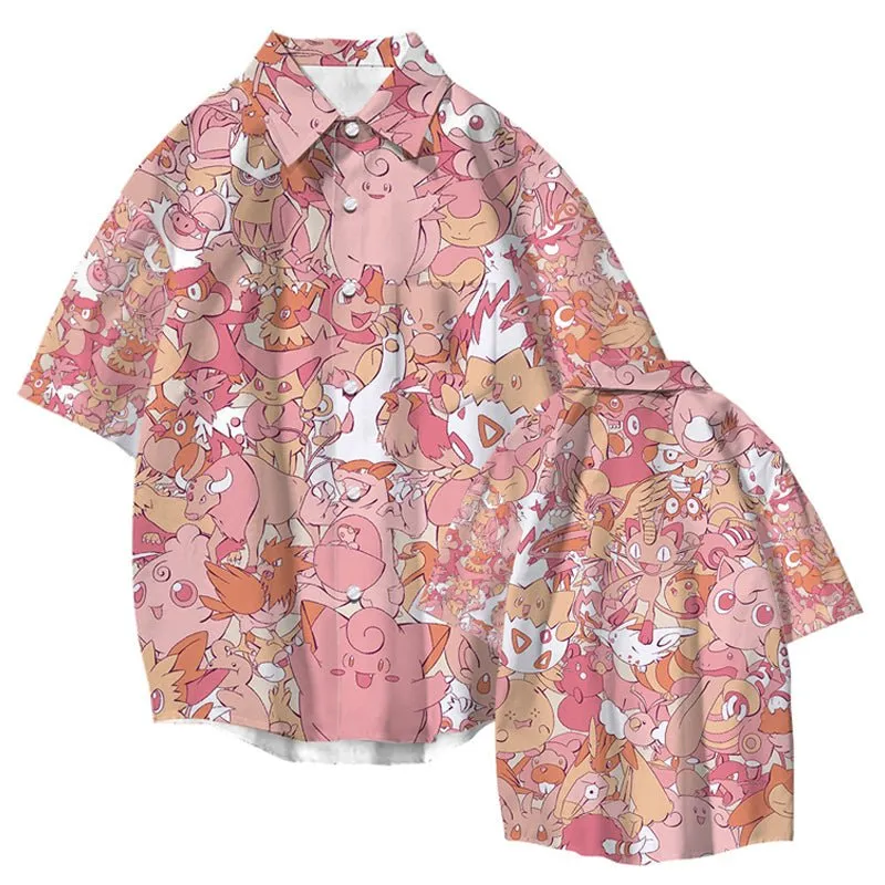 Pokemon Button Up Shirt