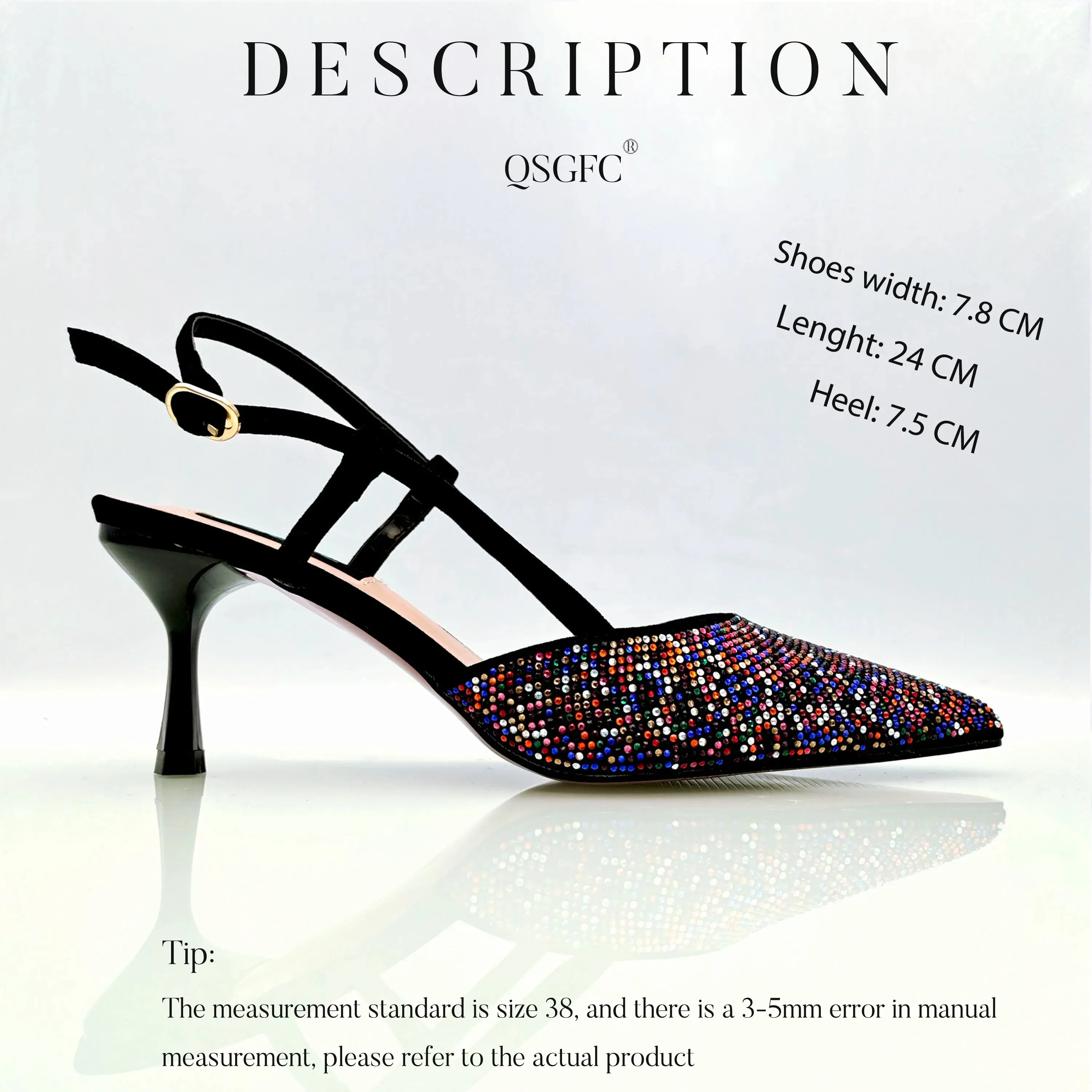 QSGFC 2023 Italian Design Wine Large Capacity Fashion Bag Shoulder Bag and Strap High Heels Commuter Shoes and Bag