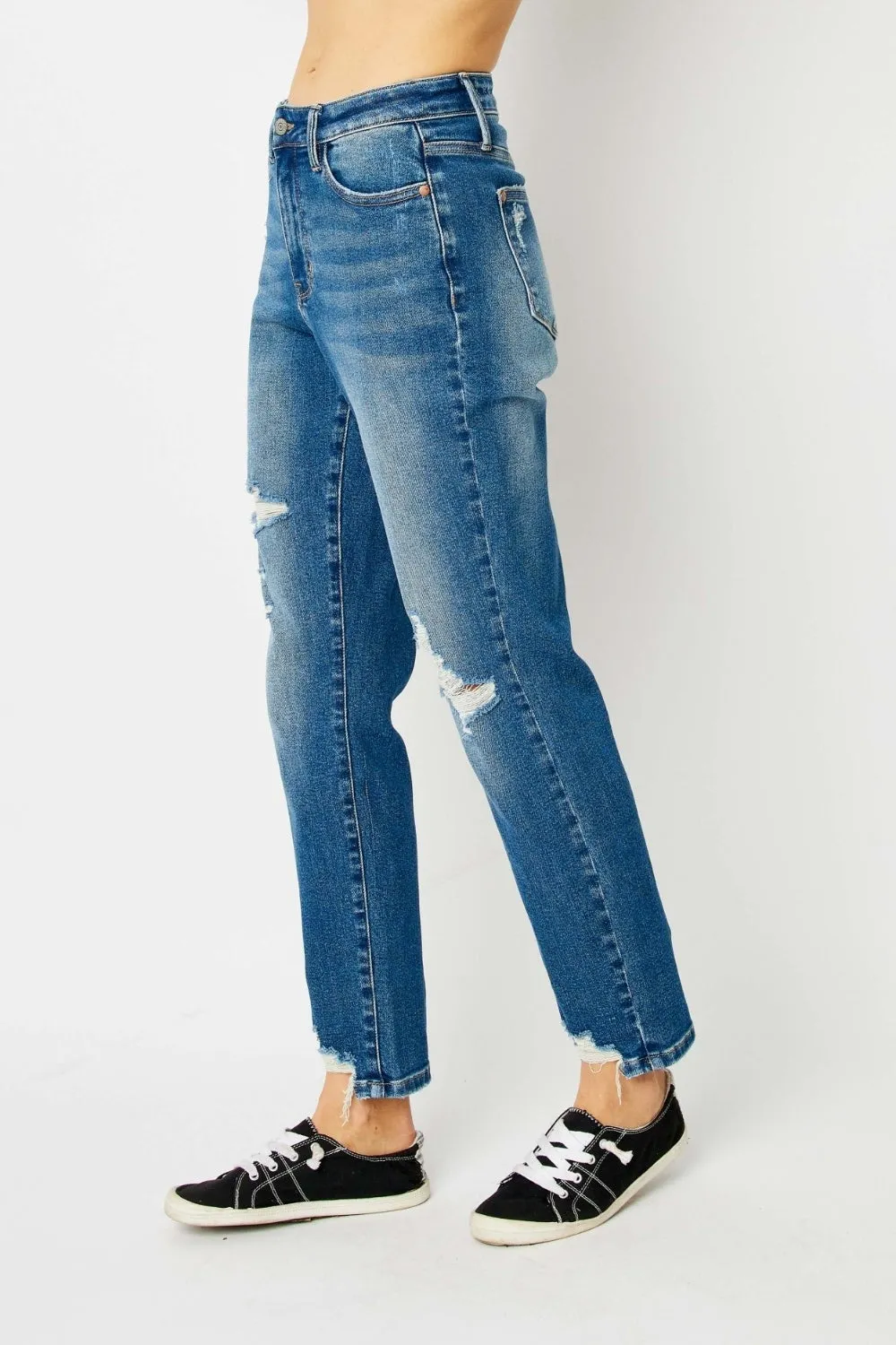 "Queen Of Hearts" Pocket BF Jeans