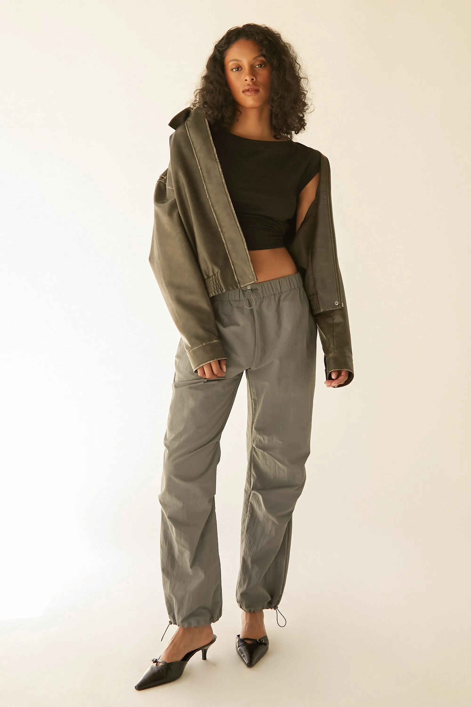 RECYCLED NYLON PARACHUTE PANT