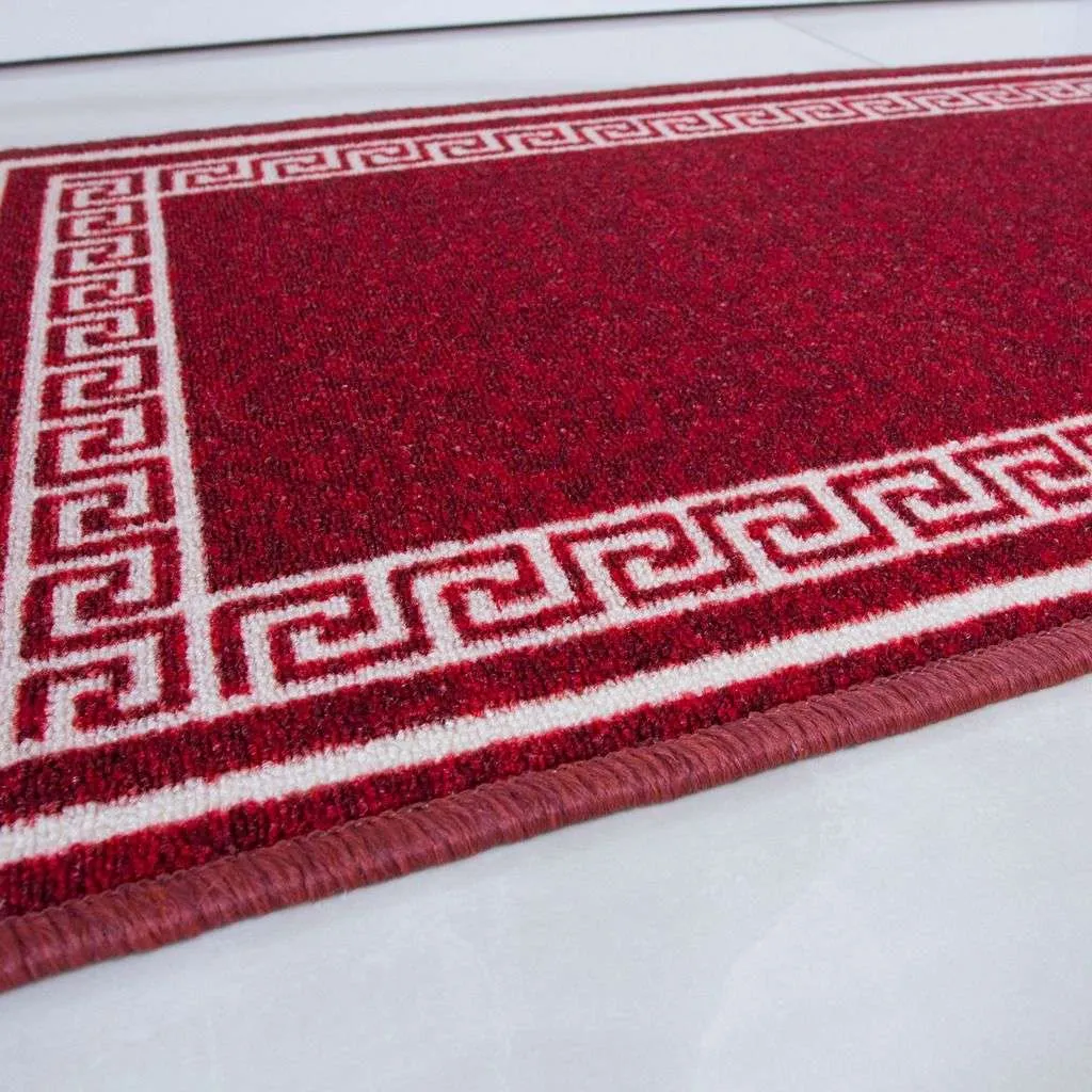 Red Hardwearing Kitchen Mat