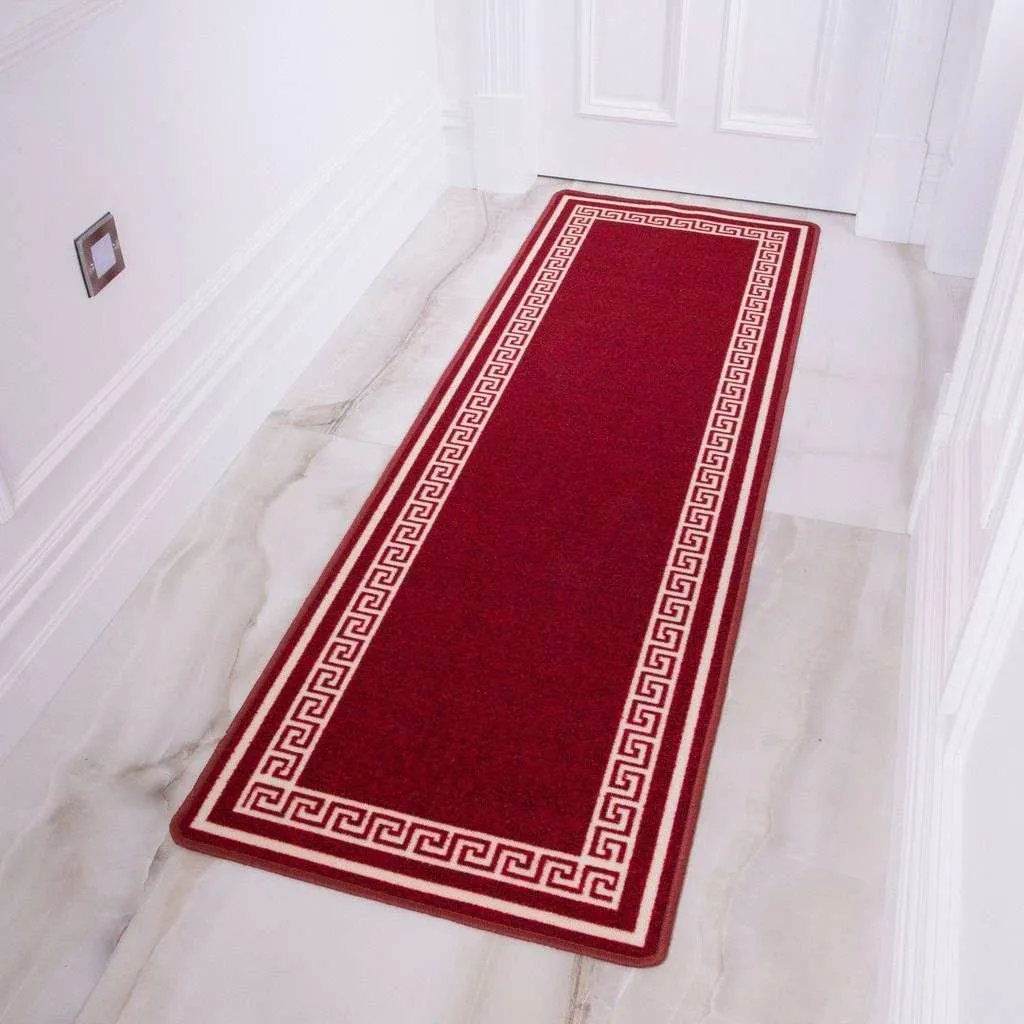 Red Hardwearing Kitchen Mat