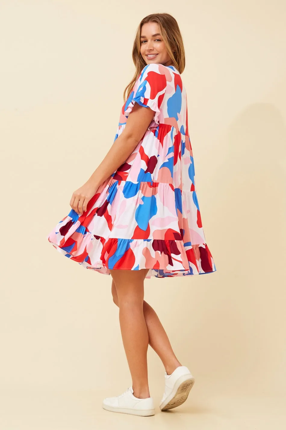 RELLY TIERED SHORT DRESS