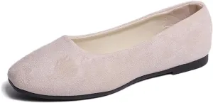Rojeam Womens Flats Shoes Portable Pumps Ballet Flat Slip-on Ballerina Pumps Shoes Ladies Loafers