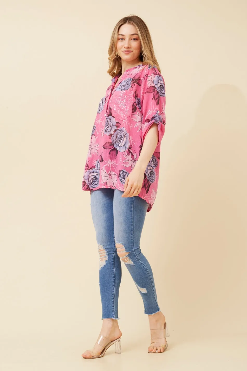 ROSETTA FLORAL TOP
