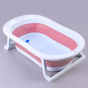 Safe-O-Kid- Foldable Baby Bath Tub-Pink