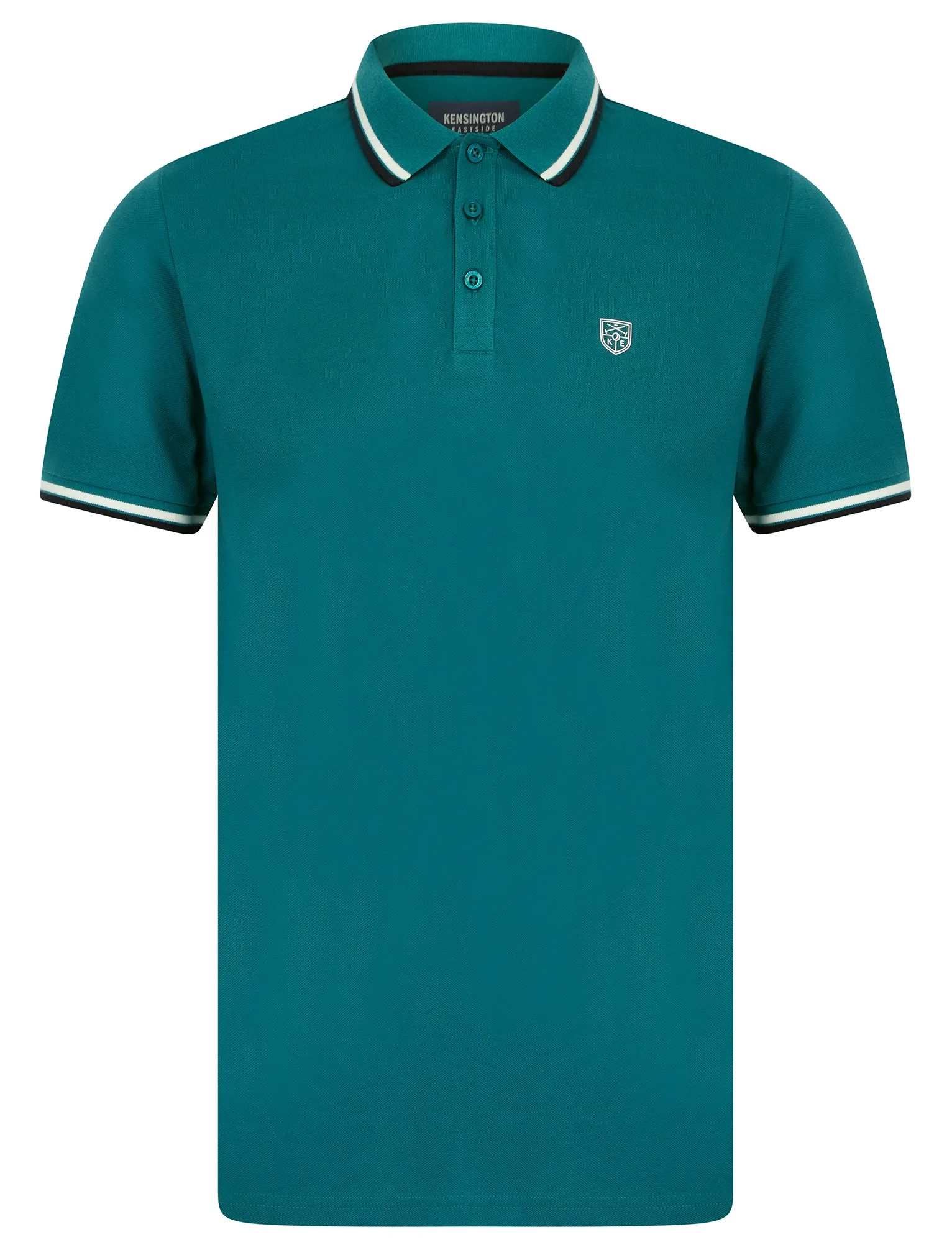 Saints Cotton Pique Polo Shirt in Colonial Blue - Kensington Eastside