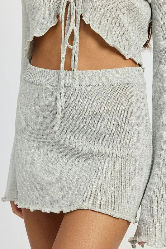 Sally Crochet Mini Skirt