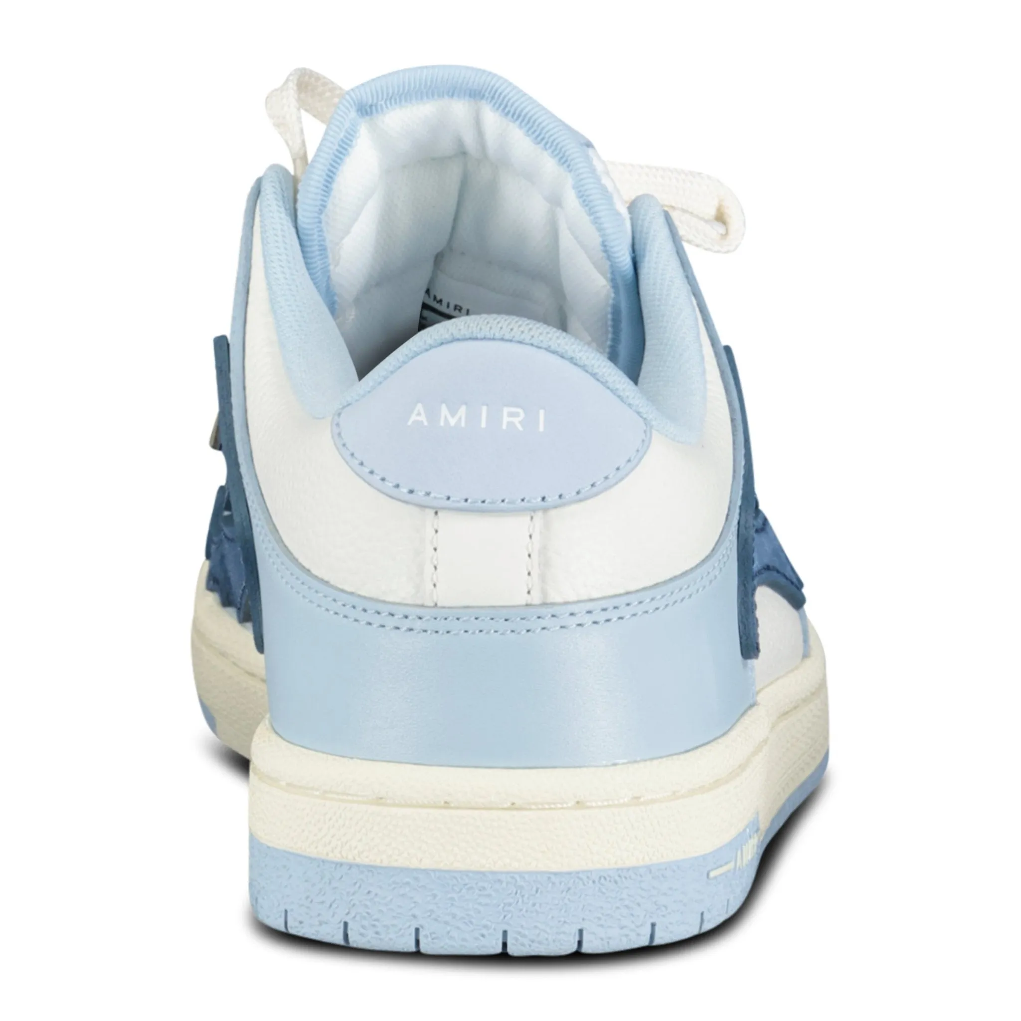 Skeleton Low Top Trainers Baby Blue & White