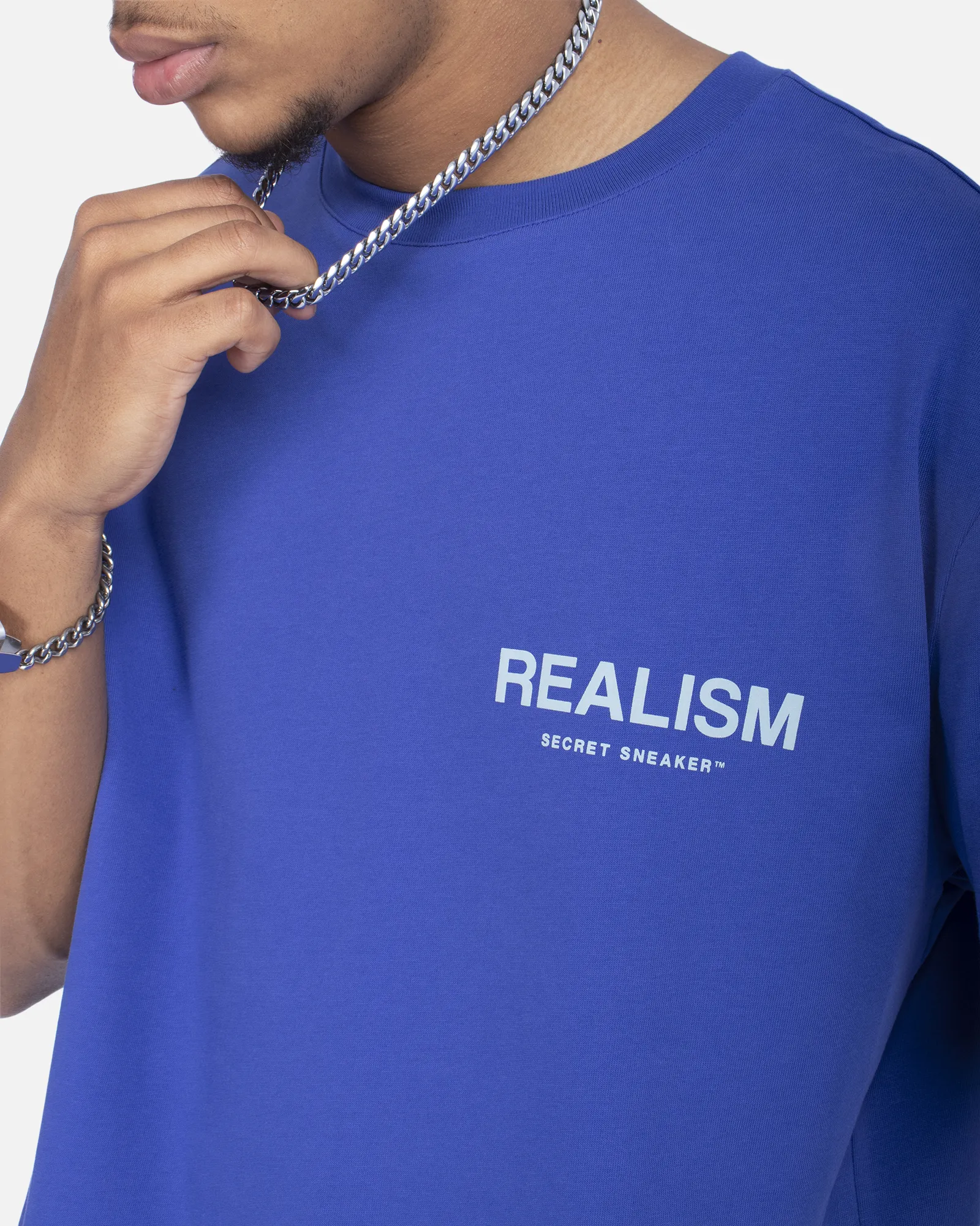 SSS REALISM BACK LOGO TEE ULTRAMARINE