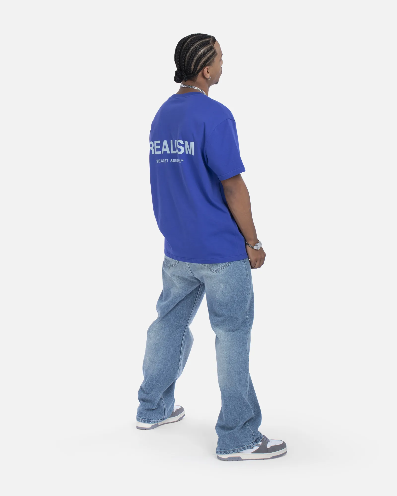SSS REALISM BACK LOGO TEE ULTRAMARINE