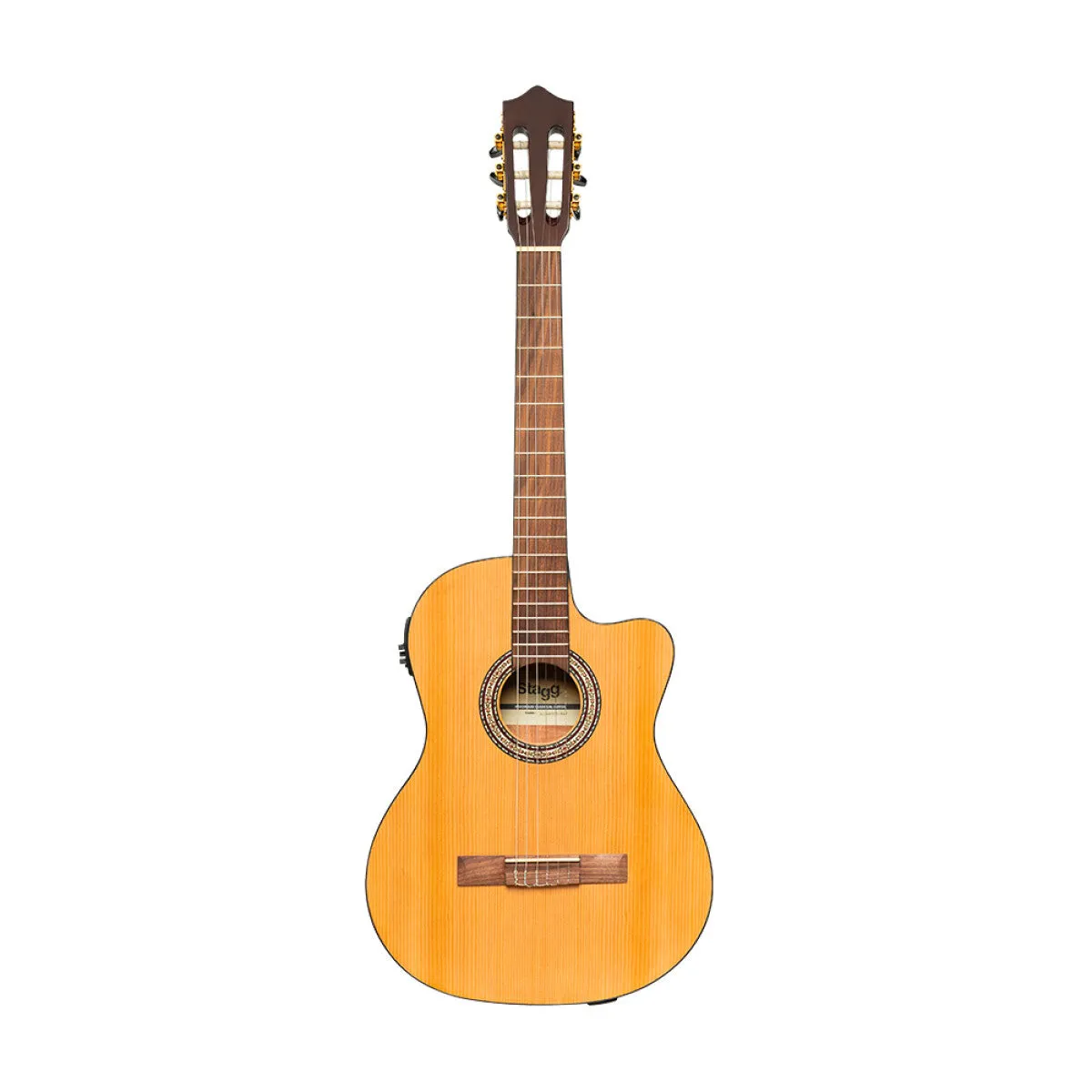 Stagg SCL60 TCE Acoustic-Electric Classical Guitar - Natural