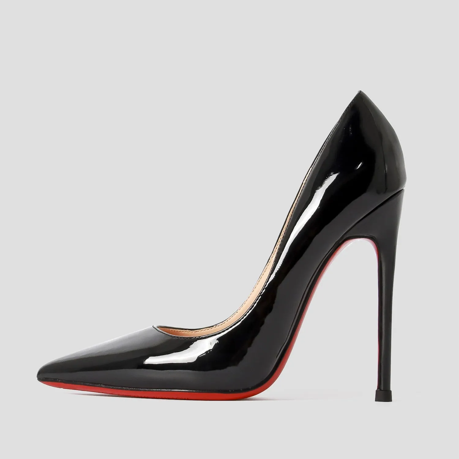 Star Style Shoes Red Shiny Bottom Pumps Brand High Heel Shoes 12cm