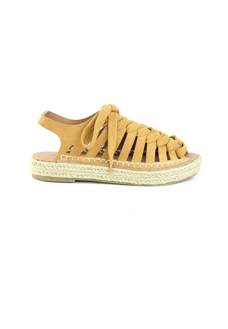 Tan Peep Toes Sandals