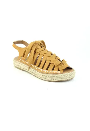 Tan Peep Toes Sandals
